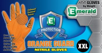 Orange Guard 7 mil Textured Nitrile Gloves