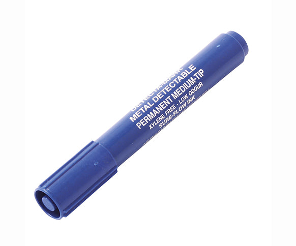 Permanent Metal Detectable Marker Pen, Black Ink