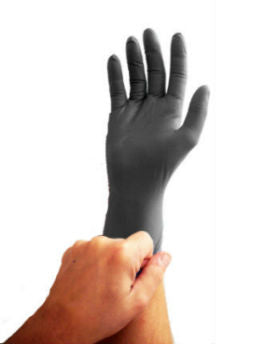 NitroMax Black Nitrile Exam Gloves – 5 Mil
